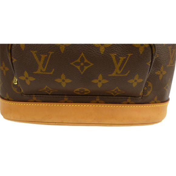 Louis Vuitton Montsouris MM Monogram Rucksack Backpack Brown Gold Metal Fittings - Picture 9 of 10